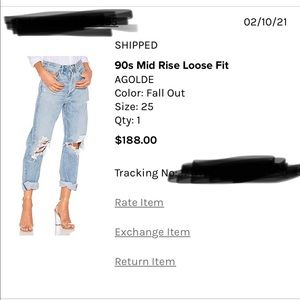 Agolde 90’s mid rise loose fit jeans